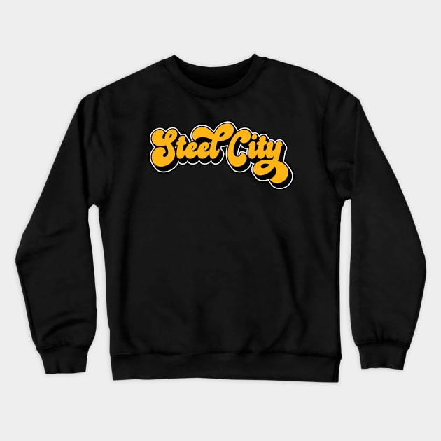 Steel City Pittsburgh Love 412 Area Code for Yinzers PA Crewneck Sweatshirt by markz66